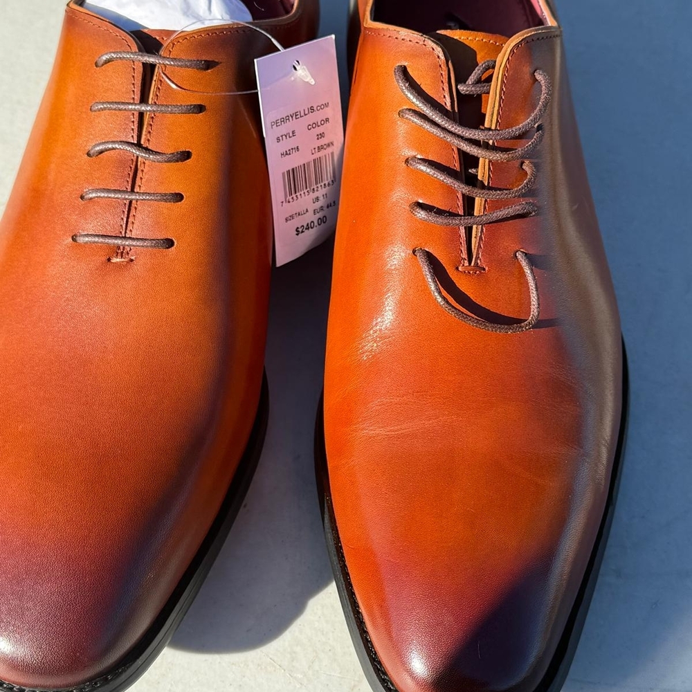 Perry Ellis Tan Oxfords